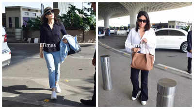 Kareena Kapoor Khan and Preity Zinta make style statements as they get snapped at the airport; See pics