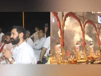 Vikrant Massey attends Ganga Aarti in Varanasi