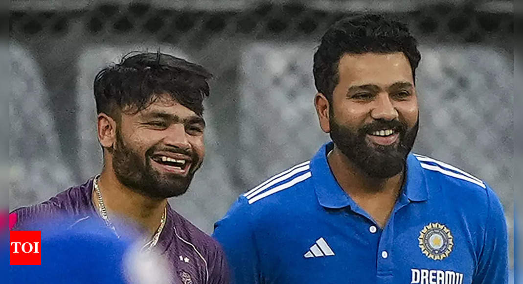 Rohit Sharma’s hug to young Rinku Singh wins hearts following KKR’s victory – WATCH | Cricket News – Times of India