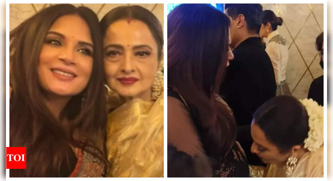 Richa Chadha shares details about the moment Rekha kissed her baby bump during ‘Heeramandi’ screening: ‘We were both crying…’ | – Times of India