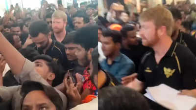 Watch: Heinrich Klaasen loses cool after being mobbed by fans