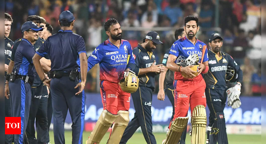 RCB vs GT, IPL 2024 Highlights: Faf Du Plessis fifty, bowlers carry Royal Challengers Bengaluru to four-wicket win over Gujarat Titans | Cricket News – Times of India