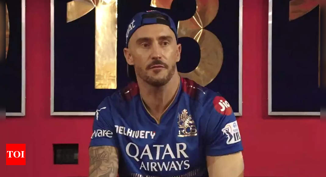 Watch: What RCB skipper Faf du Plessis told his team after win over Gujarat Titans | – Times of India