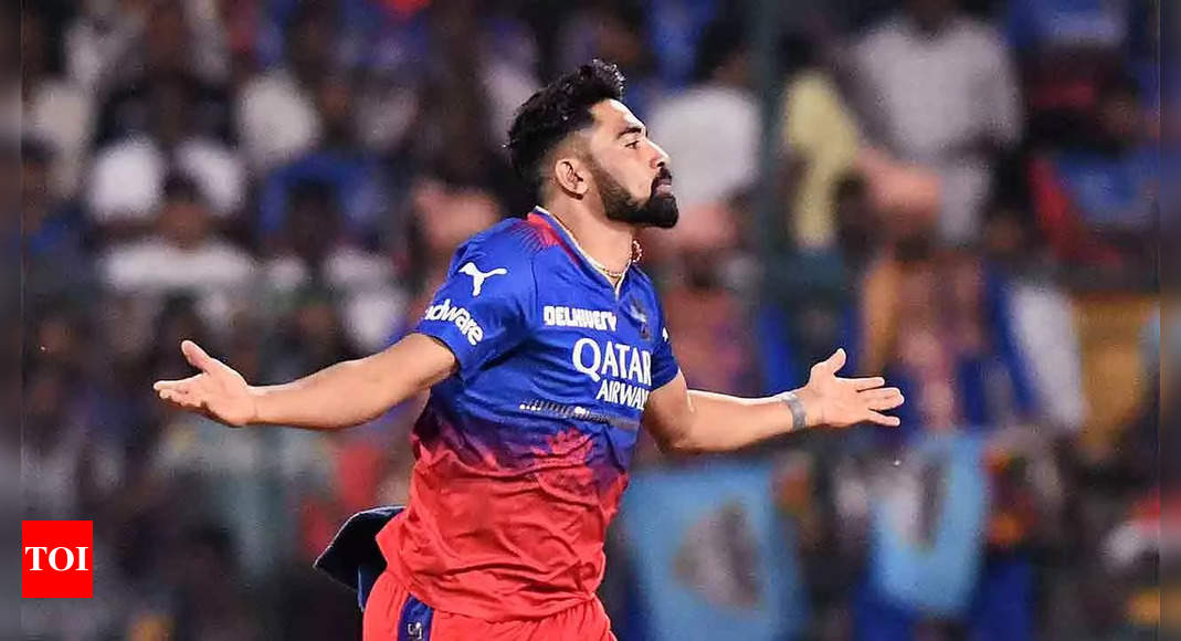 IPL 2024: Mohammed Siraj’s good show for RCB a shot in the arm for Team India | Cricket News – Times of India