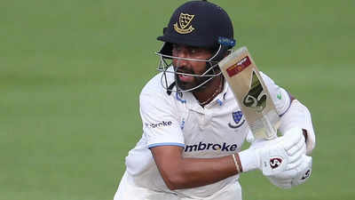 Watch: Cheteshwar Pujara hits first ton of County Championship season for Sussex