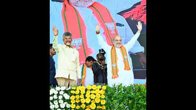 Amit Shah pledges to complete Polavaram project in two years if NDA wins in AP