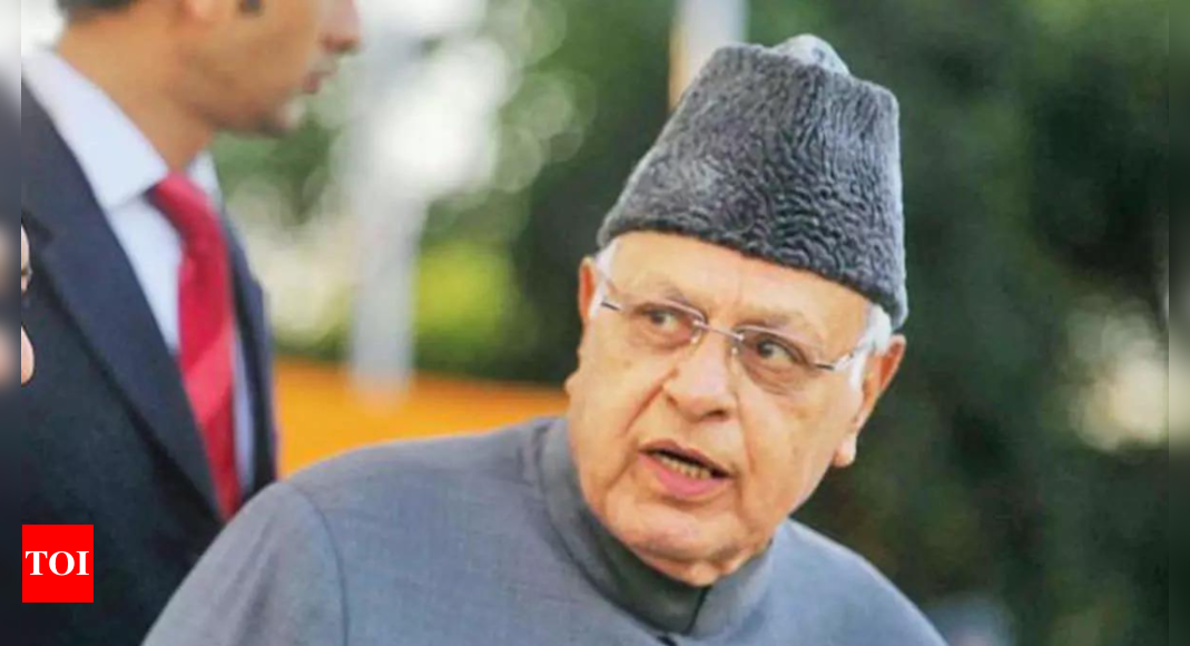 EVM a theft machine, make sure you voted the right party: Farooq Abdullah to voters | India News – Times of India