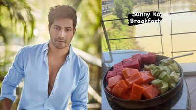 Varun Dhawan shares glimpse of his nutritious breakfast - The Times