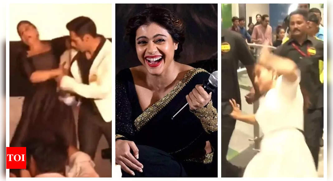 Kajol shares hilarious video of her epic falls over the years on World Laughter Day: ‘Let’s just take a chill pill…’ – WATCH | – Times of India
