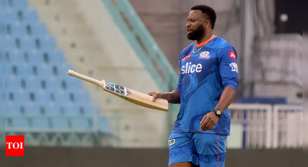 Kieron Pollard shows Hardik Pandya-led Mumbai Indians why he’s still the best in the business – WATCH | Cricket News – Times of India