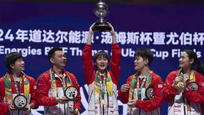 China complete a Thomas and Uber Cup double against ill-equipped Indonesia