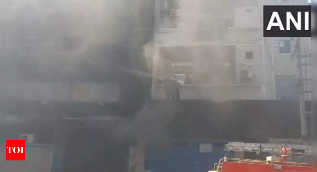 fire breaks out at plastic factory in Delhi's Narela