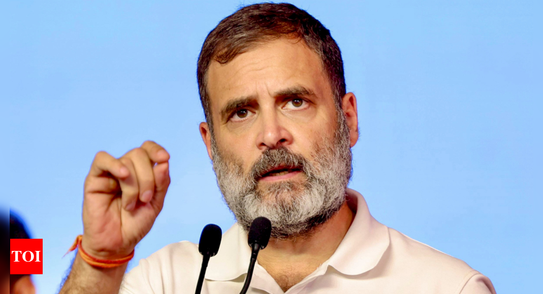 181 VCs, academic leaders call for action against Rahul Gandhi | India News – Times of India