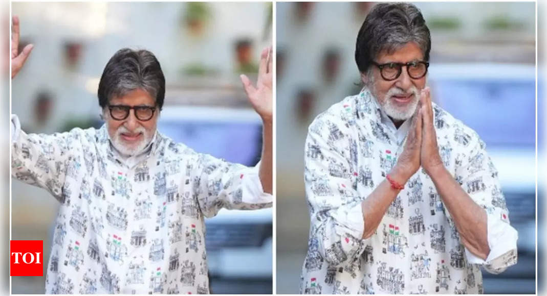 Amitabh Bachchan shares pictures from Sunday meet and greet with fans outside Jalsa | Hindi Movie News – Times of India