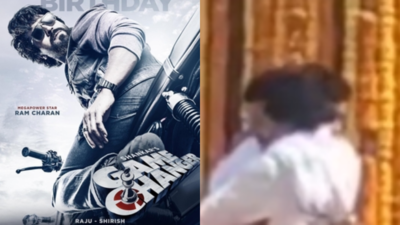 Leaked video! Ram Charan hugs Srikanth Meka on the sets of 'Game Changer'