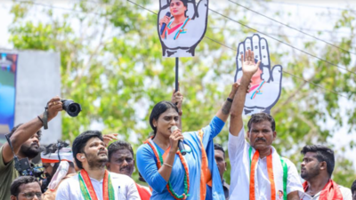 YS Sharmila releases Congress manifesto, attacks Proddatur MLA Rachamallu