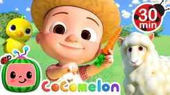 English Nursery Rhymes: Kids Video Song in English 'Yes Yes Vegetables with Farm Animals'
