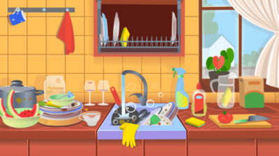 Optical Illusion: Only a neat-freak can spot all 5 sponges in the kitchen