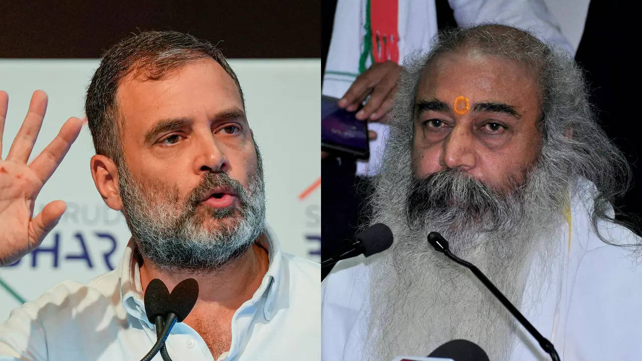 Acharya Pramod Krishnam: Sacked Congress leader claims Rahul Gandhi had  planned to overturn Ram Mandir verdict if voted to power | India News -  Times of India