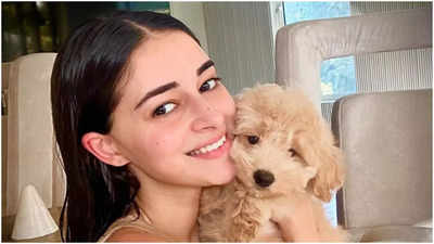 Ananya Panday gives fans a peek into her cozy Sunday with 'furry' friend Riot