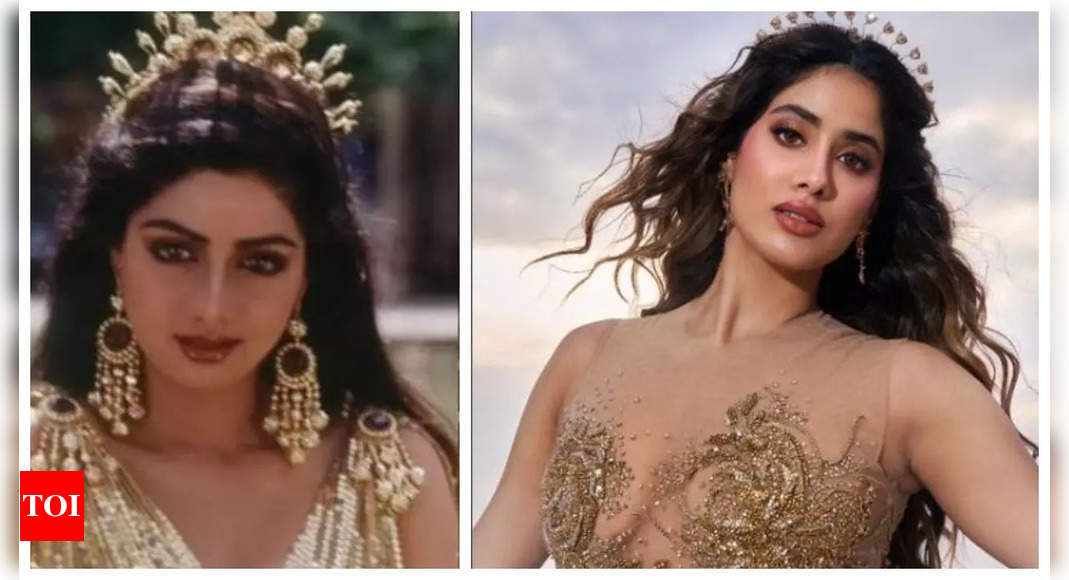 Janhvi Kapoor channels timeless elegance of her mother Sridevi in her latest photoshoot; fans REACT – See photos | – Times of India