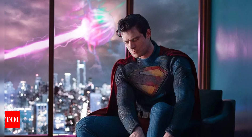 James Gunn unveils David Corenswet’s FIRST look as ‘Superman’; fans gush over the iconic red trunks – See inside | English Movie News – Times of India