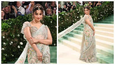Alia Bhatt goes traditional at Met Gala 2024 in enchanting Sabyasachi creation; says 'There is nothing more timeless than a saree'