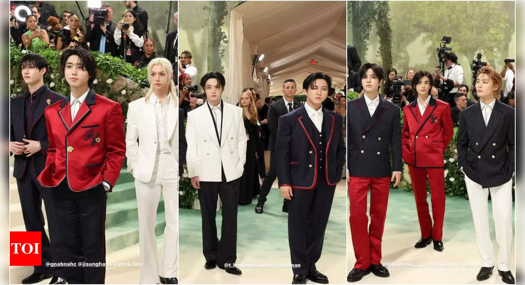 Stray Kids make an EPIC fashion moment with full strength debut at the Met Gala 2024 | – Times of India