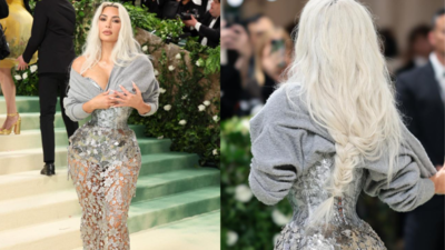 Kim Kardashian’s Met Gala 2024 tiny waist look sparks concern online | See Pics