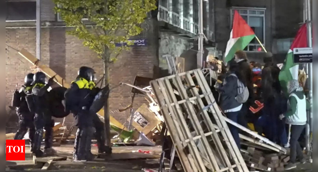 Police break up pro-Palestinian camp at Amsterdam university as campus ...
