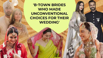 Alia Bhatt, Sonam Kapoor, Priyanka Chopra, Dia Mirza, Parineeti Chopra and more: Bollywood brides who made unconventional choices for their wedding