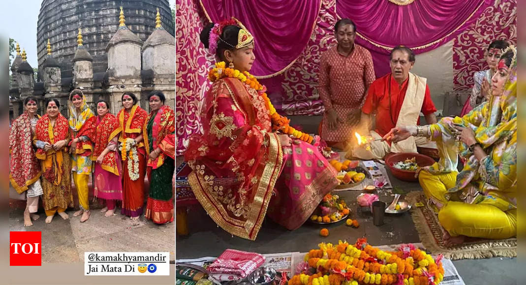 Shilpa Shetty visits Kamakya Temple, performs a special puja amid crypto assets ponzi scheme case | Hindi Movie News – Times of India