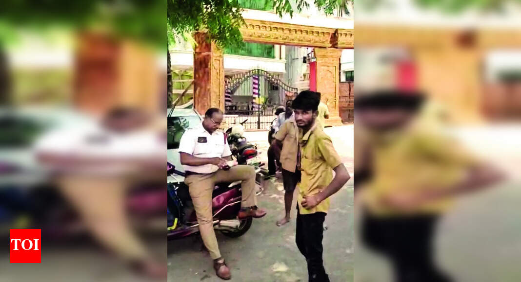Traffic cop traffic cop asked to explain argument with truck driver