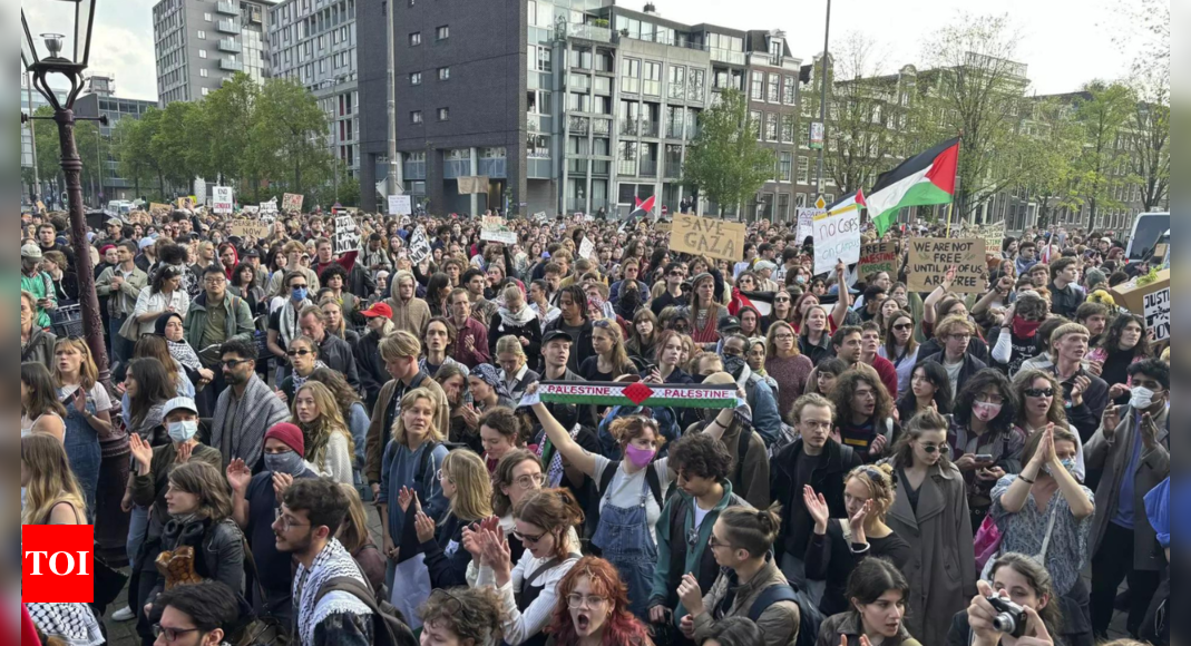 Pro-Palestinian protesters occupy Amsterdam university overnight, local media report – Times of India