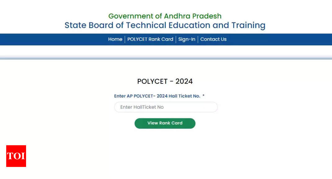 AP POLYCET Result 2024 declared at polycetap.nic.in, direct link to download – Times of India