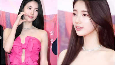 Suzy dazzles in a 500 million won neckpiece at the 2024 Baeksang Awards ...