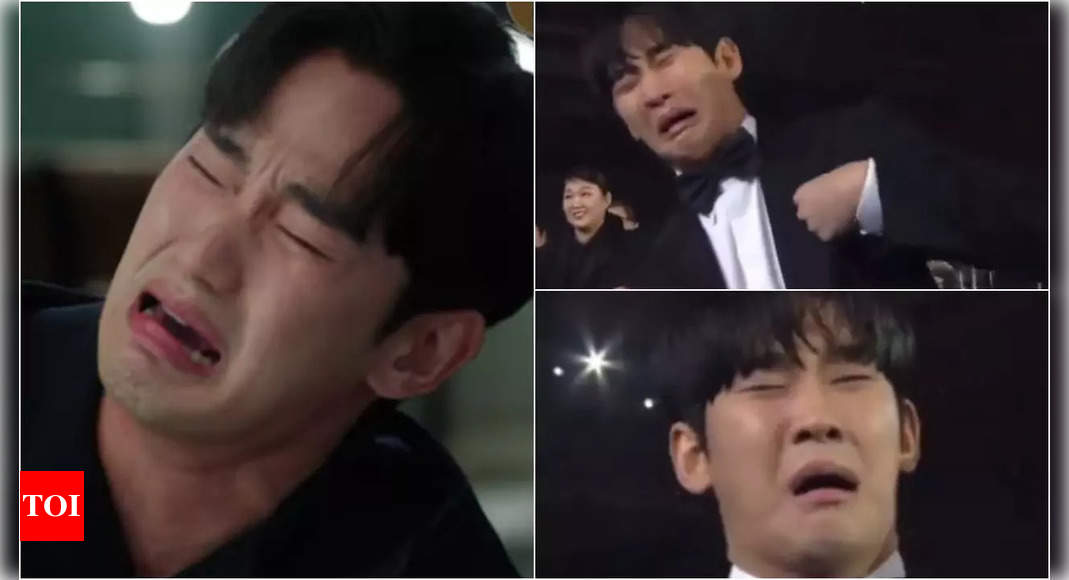 Kim Soo Hyun hilariously recreates his iconic crying scene from ‘Queen of Tears’ at the 2024 Baeksang Arts Awards – Times of India