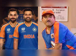 India's T20 WC jersey reminds netizens of Jethalal's GPL Team