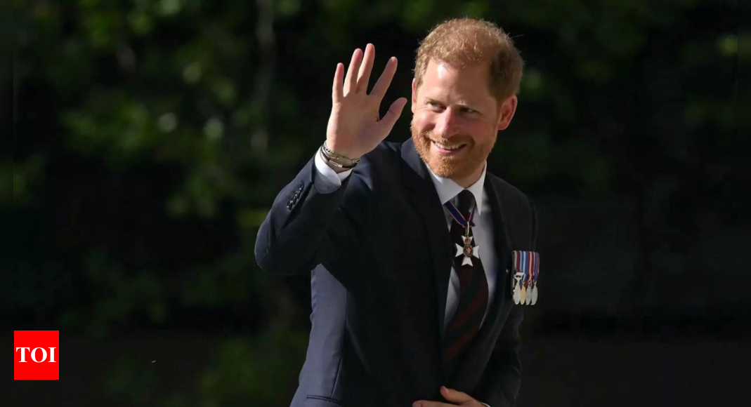 Prince Harry makes rare public appearance in Britain, attends Invictus Games service – Times of India