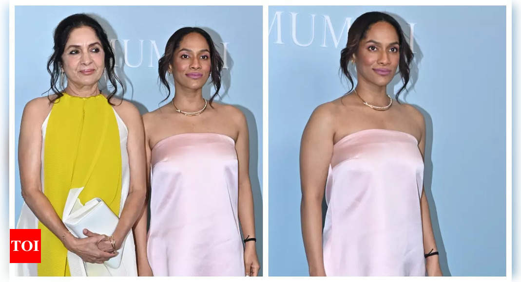 Masaba Gupta camouflages baby bump as she makes her FIRST appearance after announcing pregnancy – See photos | – Times of India
