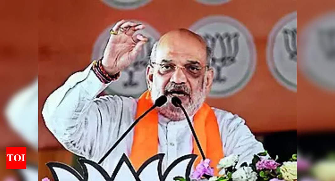 Vote for us, BJP will revoke Congress’s ‘unconstitutional’ Muslim quota, says Amit Shah – Times of India