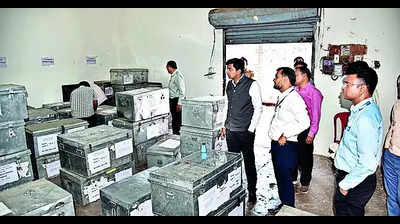 EVMs stored in strong rooms, three-layer security in place