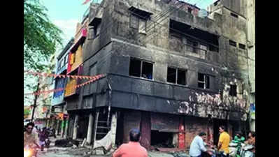 Narrow escape for family after fire in Gautam Nagar