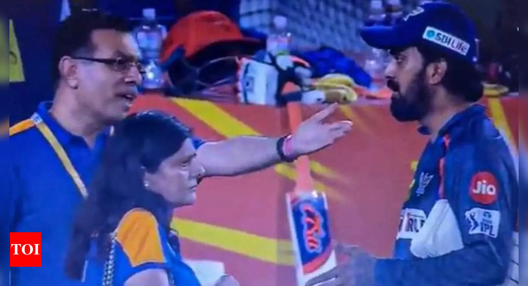 Watch: KL Rahul reprimanded on the ground by angry LSG boss Sanjiv Goenka after humiliating defeat, fans slam it as ‘disgusting behaviour’ | Cricket News – Times of India