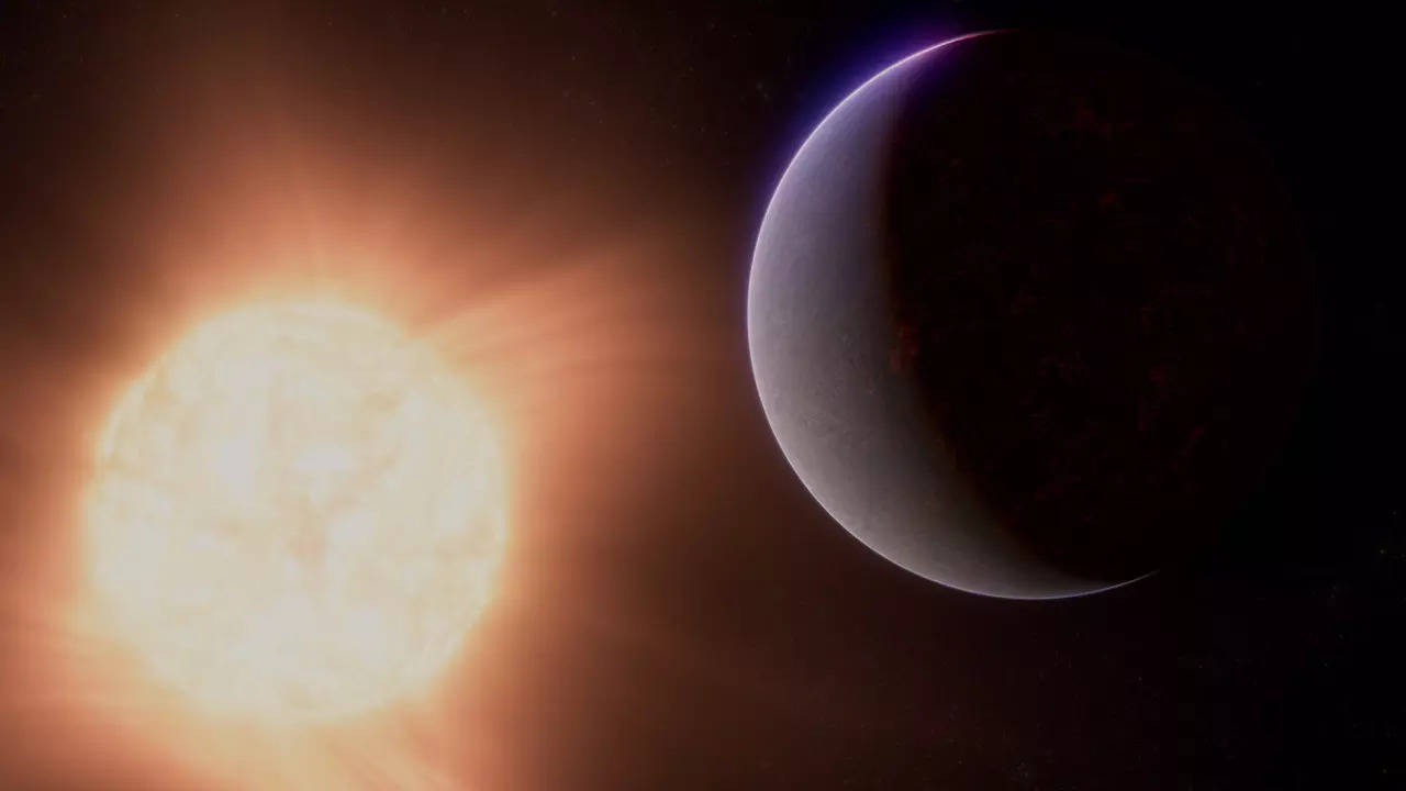 Il a été découvert que cette planète rocheuse brûlante, deux fois plus grande que la Terre, possède une atmosphère épaisse