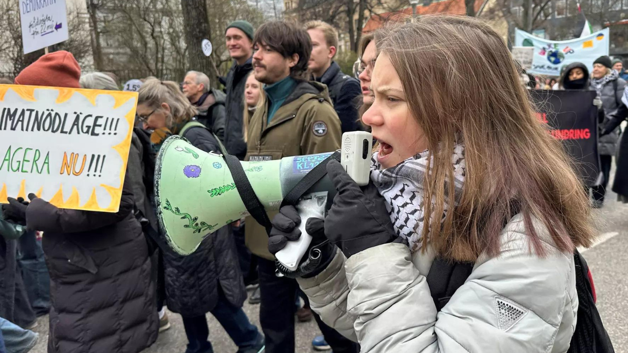 Greta Thunberg fined over Stockholm protest – Times of India