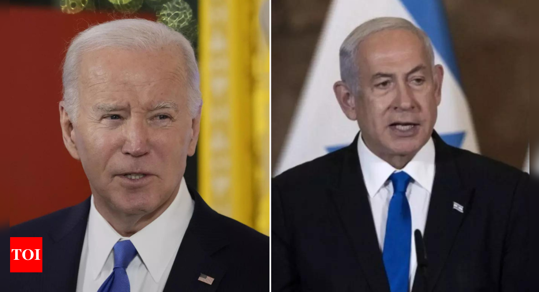 Israel says Biden threat to stop arms ‘very disappointing’ – Times of India