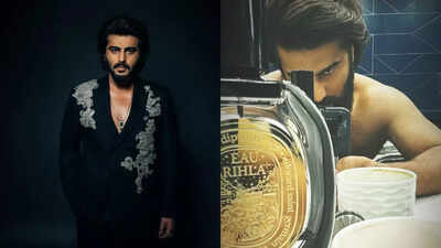 Arjun Kapoor shares a shirtless selfie from 'Singham Again' sets; offers a glimpse of his villainous role