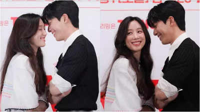 Wi Ha Joon and Jung Ryeo Won's fiery chemistry during ‘The Midnight Romance In Hangwon’ promotions goes viral - watch video