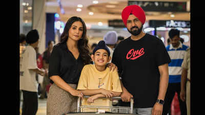 Gippy Grewal, his son Shinda Grewal, and actress Hina Khan are set to tickle audiences in ‘Shinda Shinda No Papa’